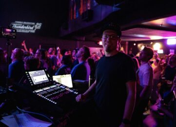 James at the FOH position